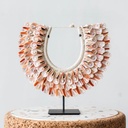 [DE-PSS01] Pink Spiral Shell Necklace (Whole Shells)