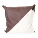 [PW-AKF01-WhBn] Angoni Katutu Floor Pillow (White Fur & Cocoa)