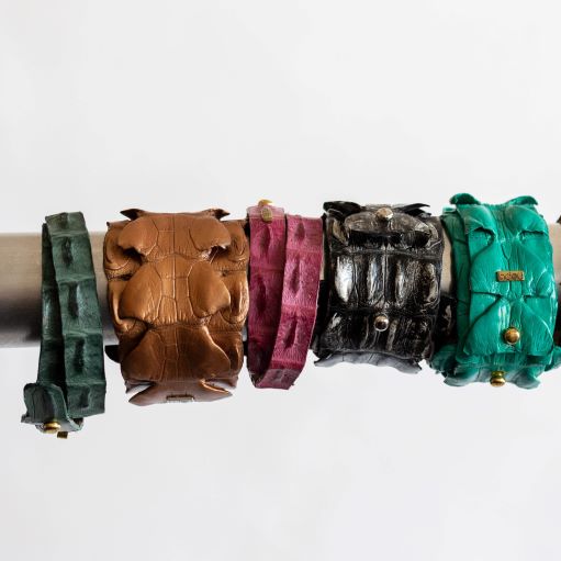 Croc Tail Cuff - Gemstone Collection