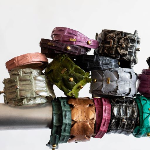 Crocodile Wrap Bracelet - Metallic Collection