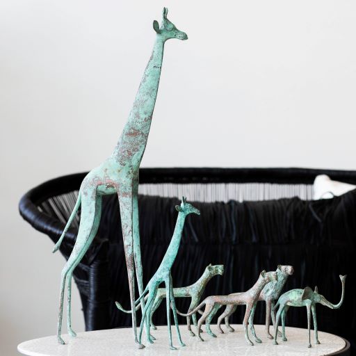 Tuareg Brass Giraffes