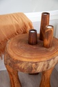 Cylinder Pine Candlestick Holder