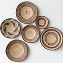 [BK-BPF01-5] Binga Patterned Flat Baskets (Extra Small)
