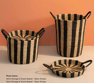 Ineke Striped Basket