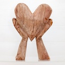 [DE-HHH-Nc-10] Hands Holding Heart Sculpture (Small)