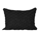 [GFT-AST01-Bk] Angoni Scalloped Throw Pillow (Black)