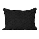 [GFT-AST01-Bk] Angoni Scalloped Throw Pillow (Black)