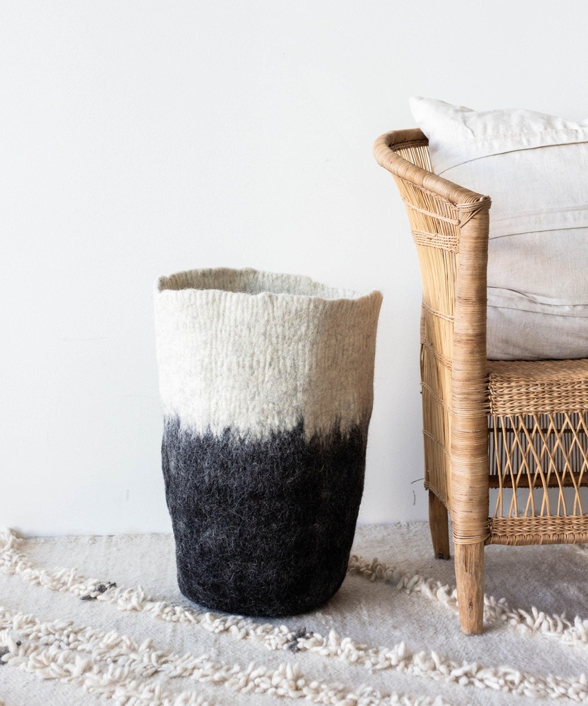 Felted Floor Vase
