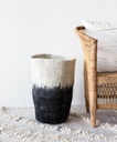 [BK-EFV01a] Felted Floor Vase (Eclipse Black Bottom)