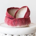 [BK-HNB02-Rd-10] Hand Felted Nesting Bowls - Colors (Small, Berry Ombre)