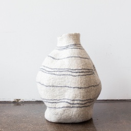 Tribal Lines White Gourd Basket