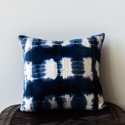 Indigo Adire Throw Pillow